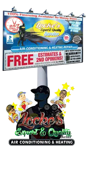 Lockes Expert and Quality Service Billboard - Free Estimates and Second Opinions